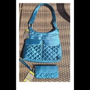 Anti-Theft Turquoise purse handbag & wallet RFID